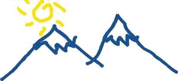 雪山简笔画 雪山简笔画彩色