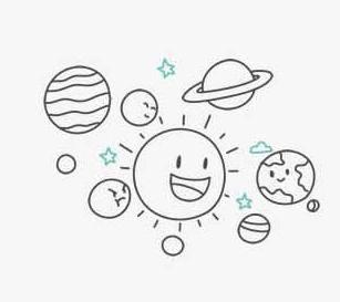 星球的简笔画图片大全 星球的简笔画图片大全可爱