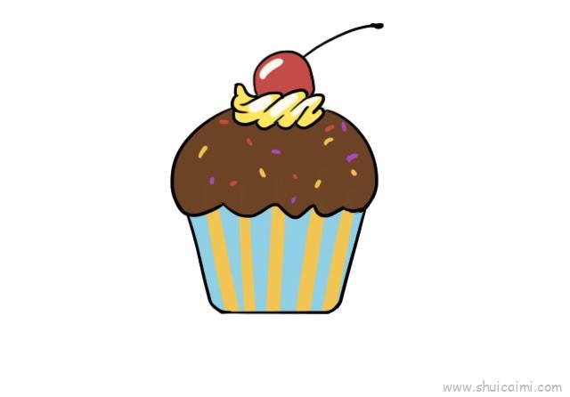 甜品儿童画怎么画 甜品简笔画步骤