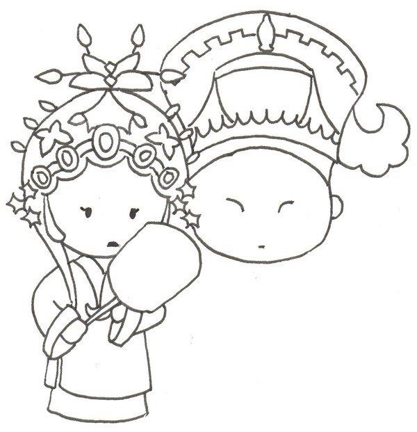 京剧演员的简笔画怎么画 京剧演员的简笔画画法