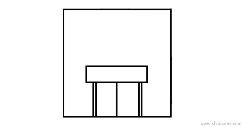 抗役医院儿童画怎么画 抗役医院简笔画顺序