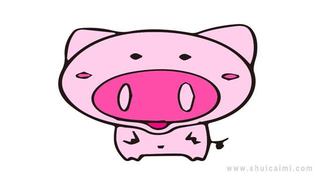 猪头简笔画怎么画 猪头简笔画画法