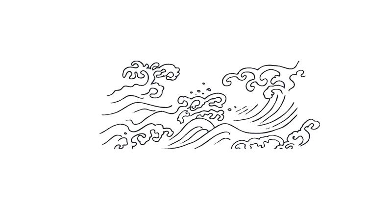 长江简笔画怎么画 长江简笔画步骤