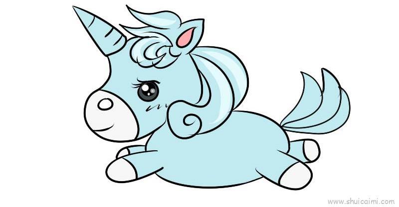 独角兽儿童画怎么画 独角兽简笔画顺序