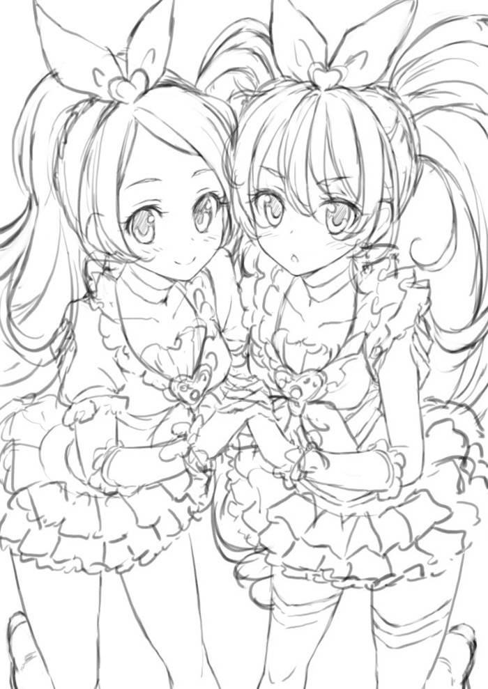 如何画闺密简笔画教程 如何画闺密简笔画图片