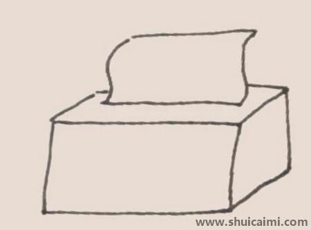抽纸盒儿童简笔画