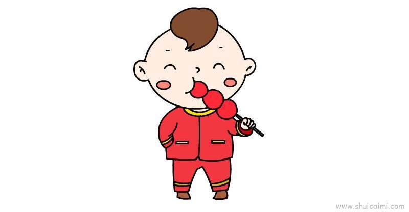 春节插画儿童画怎么画 春节插画简笔画好看