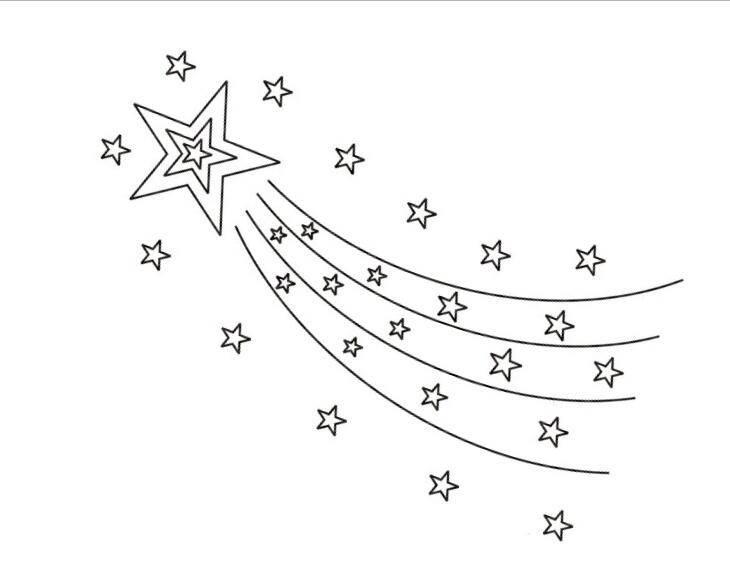 流星的简笔画图片大全 流星的简笔画图片大全彩色