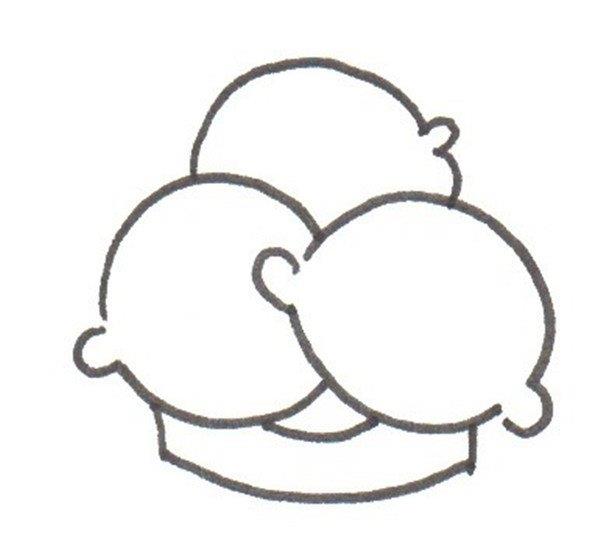 冰淇淋的简笔画怎么画 冰淇淋的简笔画顺序