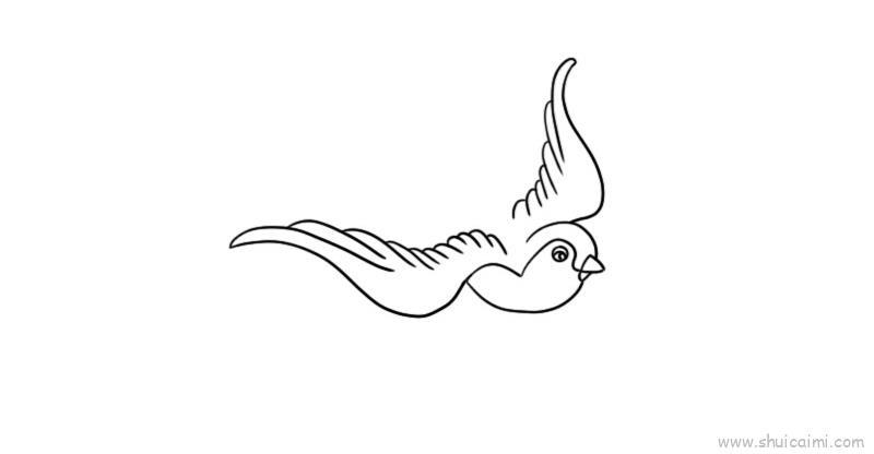 燕子儿童画怎么画 燕子简笔画画法