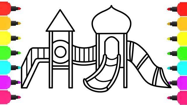 游乐场简笔画 游乐场简笔画儿童画