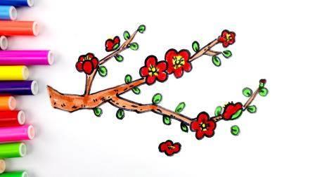 梅花树简笔画 梅花树简笔画手绘