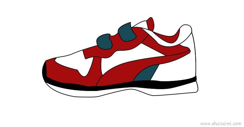 运动鞋儿童画怎么画 运动鞋简笔画好看