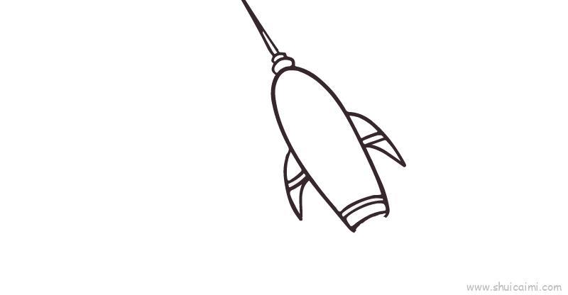 火箭儿童画怎么画 火箭简笔画简单又好看