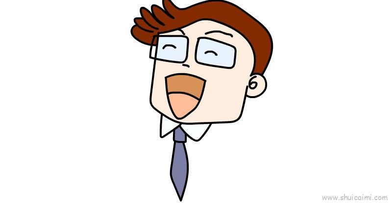 爸爸儿童画怎么画 爸爸简笔画图片