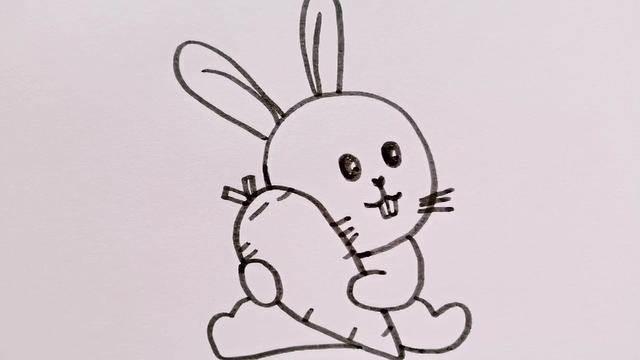 小兔子简笔画 小兔子简笔画图片大全