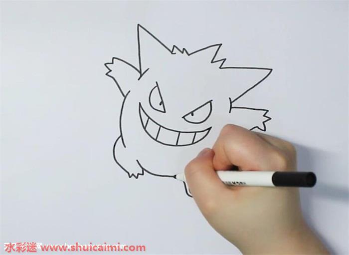 耿鬼怎么画 耿鬼简笔画图片大全