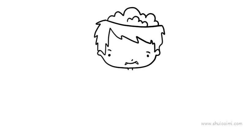 科学怪人儿童画怎么画 科学怪人简笔画图片大全