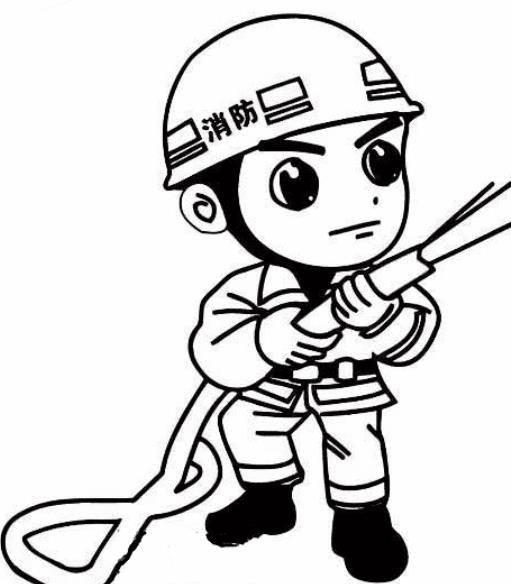 消防员简笔画 消防员简笔画儿童画