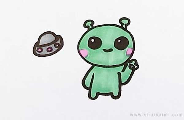外星人简笔画怎么画 外星人简笔画顺序