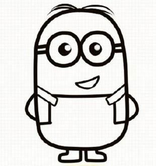 小黄人简笔画 小黄人简笔画图片