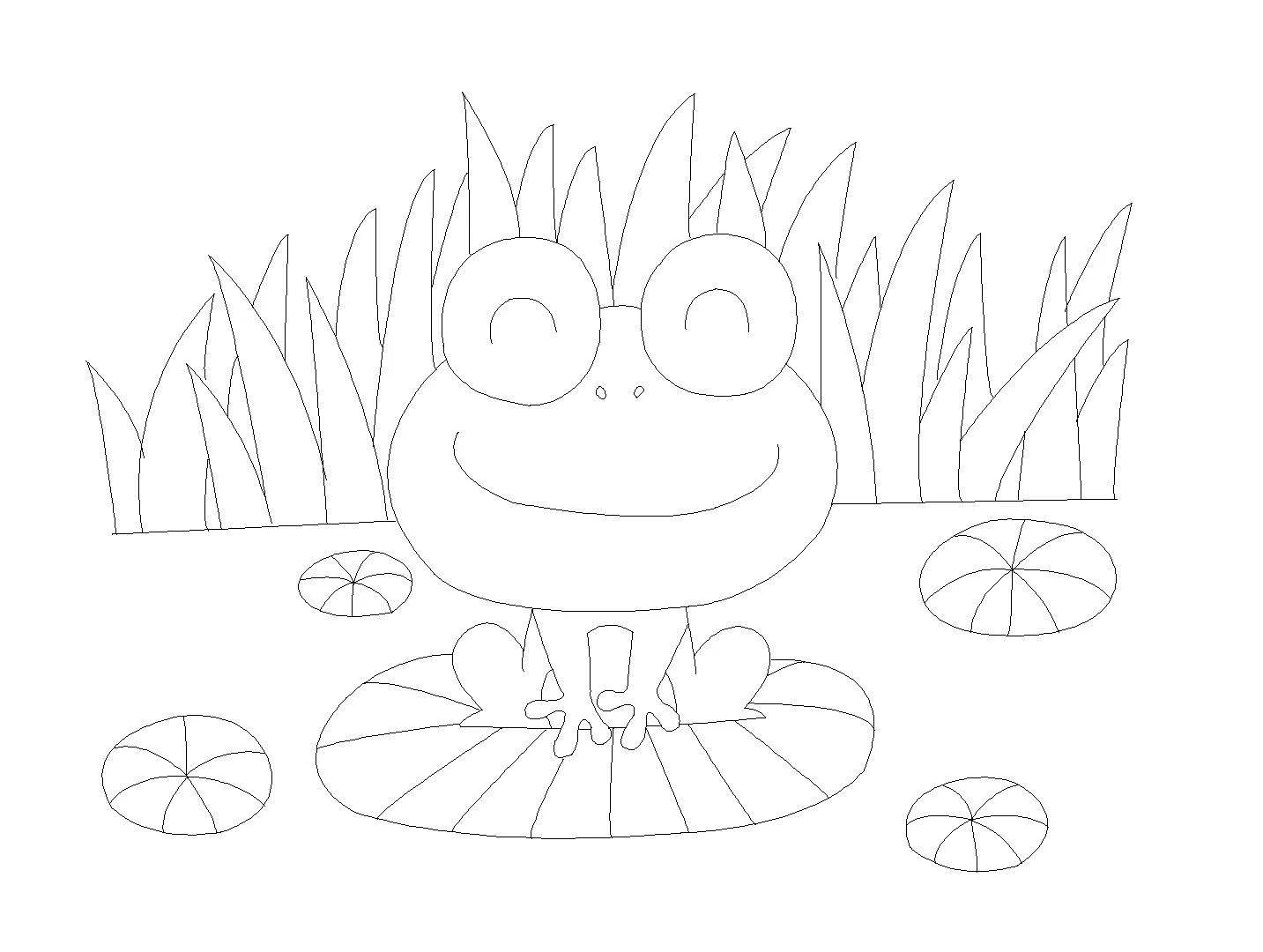 小青蛙简笔画图片大全 青蛙卡通简笔画图片