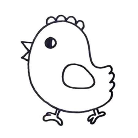 简笔画小鸡 简笔画小鸡的画法最简单