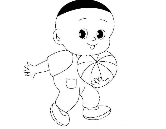 大头儿子简笔画 大头儿子简笔画简单又漂亮