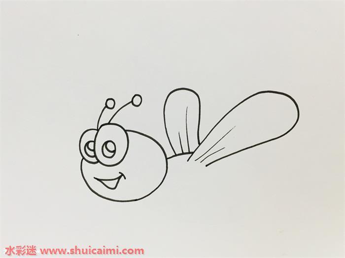 蜜蜂好看简笔画怎么画彩色