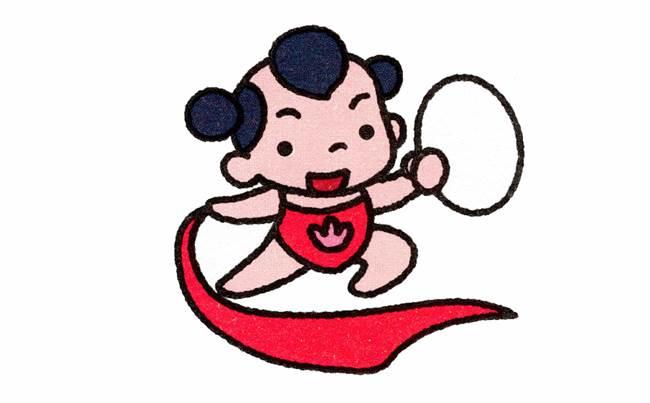 哪吒简笔画 哪吒简笔画图片彩色