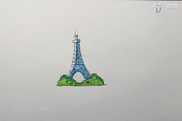 埃菲尔铁塔简笔画怎么画 埃菲尔铁塔简笔画步骤