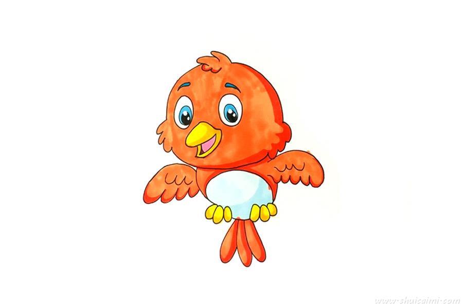 卡通小鸟怎么画 卡通小鸟简笔画简单彩色