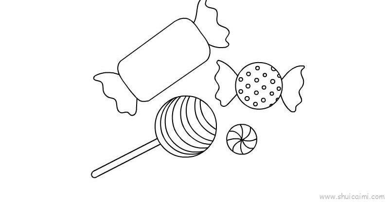 糖果儿童画怎么画 糖果简笔画画法