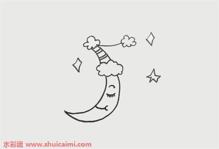 月亮怎么画 月亮简笔画简单彩色
