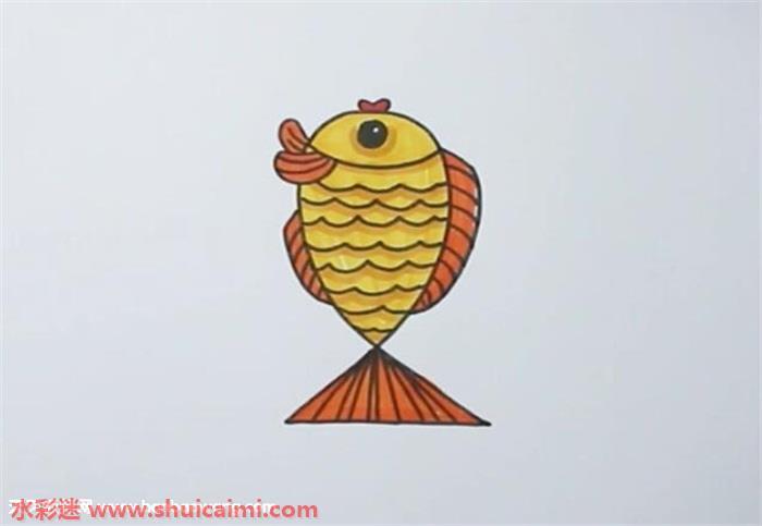 数字2画小鱼怎么画 数字2画小鱼简笔画步骤