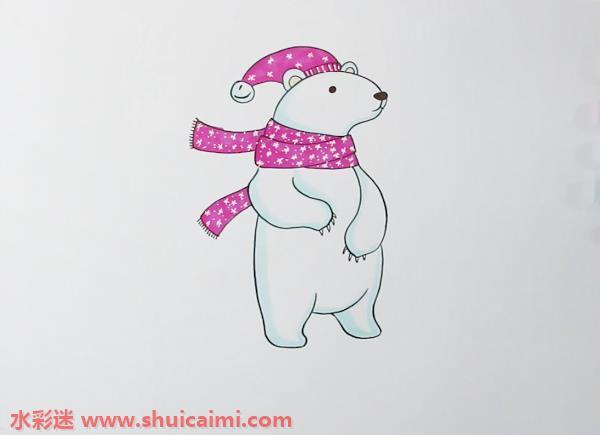 北极熊怎么画 北极熊简笔画漂亮卡通