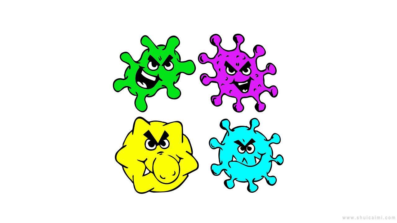 病毒简笔画怎么画 病毒简笔画图片