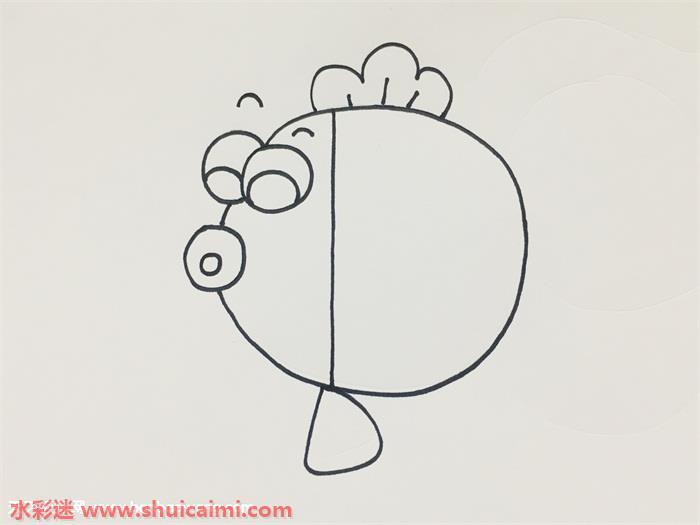 金鱼怎么画 金鱼简笔画步骤