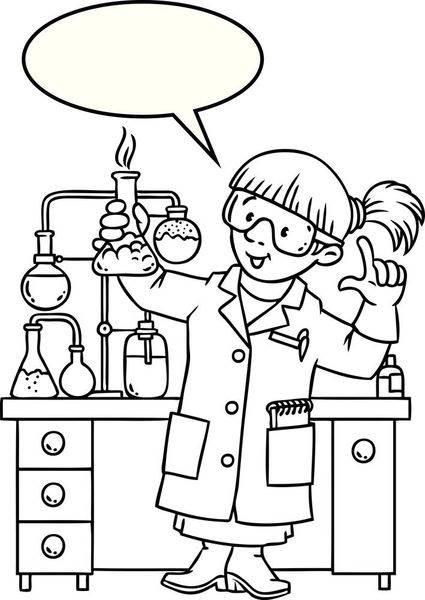 科学家简笔画 科学家简笔画彩色