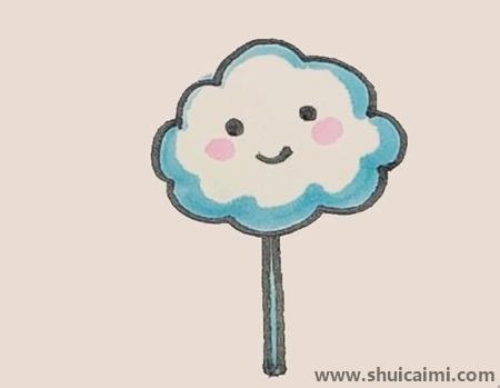 花式棉花糖儿童简笔画