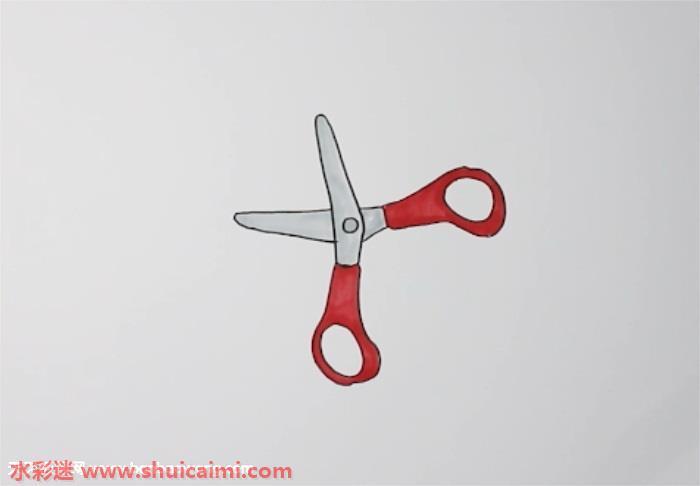 剪刀怎么画 剪刀简笔画简单好看带颜色