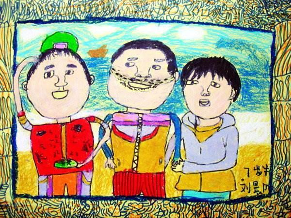 过年全家福儿童画怎么画 过年全家福儿童