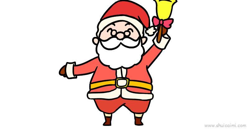圣诞节圣诞老人儿童画怎么画 圣诞节圣诞老人简笔画图片
