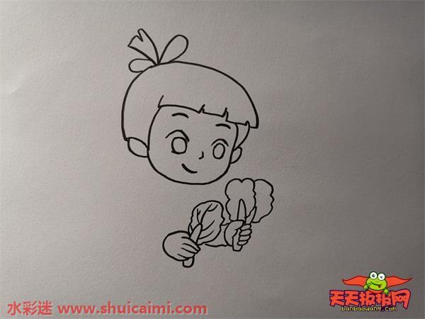 五一快乐节人物怎么画 五一快乐节人物简笔画步骤图