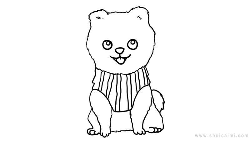 博美简笔画怎么画 博美简笔画图片