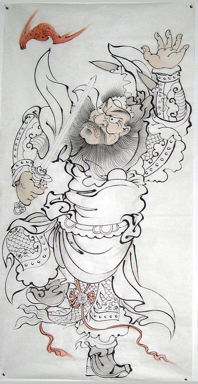 钟馗最简单的简笔画 钟馗最简单的简笔画图片大全