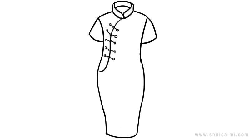 旗袍简笔画怎么画 旗袍简笔画简单