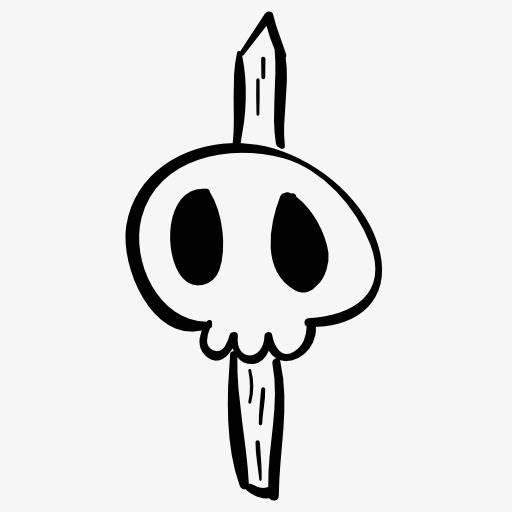 骷髅头简笔画 骷髅头简笔画吓人