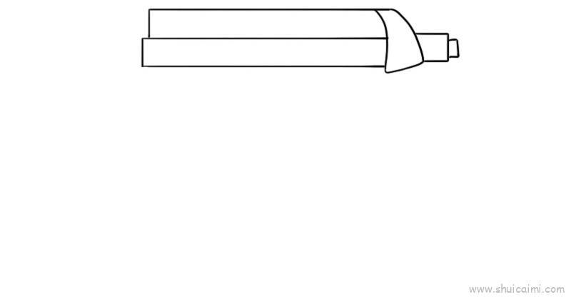冲锋枪儿童画怎么画 冲锋枪简笔画图片