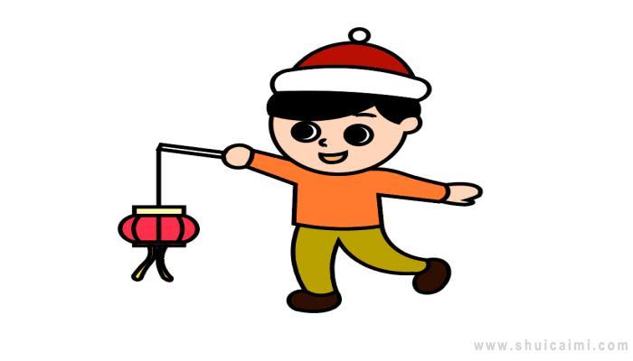 欢欢喜喜过大年简笔画怎么画 欢欢喜喜过大年简笔画画法